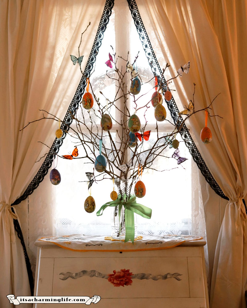 DIY Spring Tree, Easter Tree, Cottagecore Easter Decor