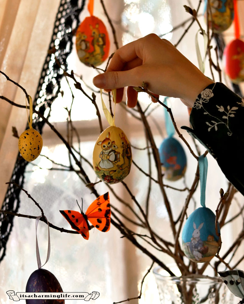 DIY Spring Tree, Easter Tree, Cottagecore Easter Decor