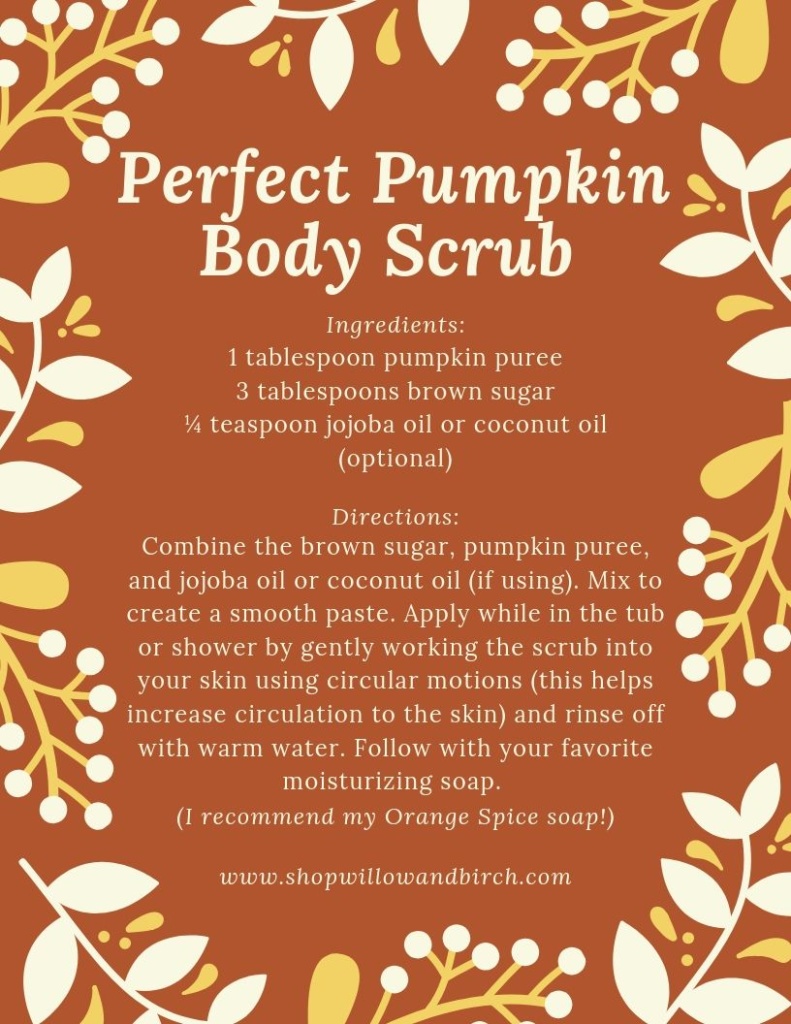 Victorian pumpkin body scrub