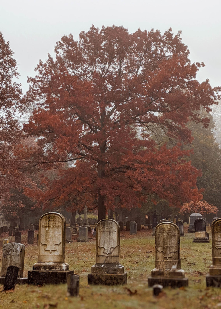 Sleepy Hollow, New York, cemetary in the fall