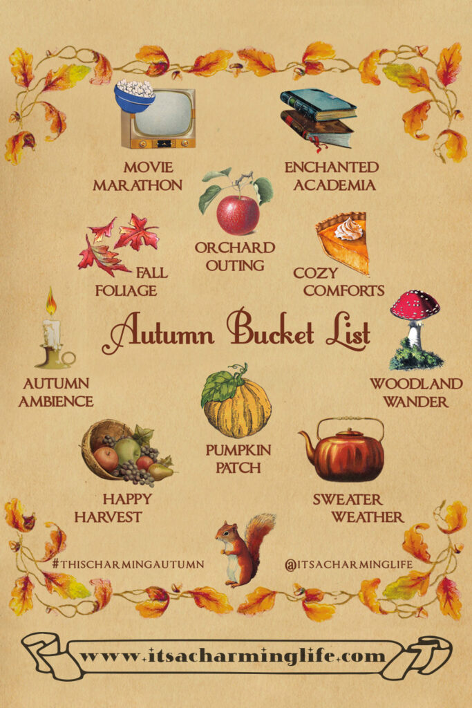 Autumn Bucket List - It's a Charming Life - Vintage Fall