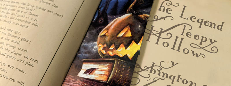 Sleepy Hollow bookmark by The Woodland Library on Etsy. - The Legend of the Sleepy Hollow art by Jonas LG Karlsson