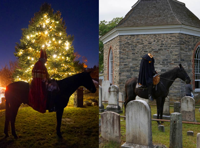 Sinterklaas and The Headless Horseman in Sleepy Hollow, NY