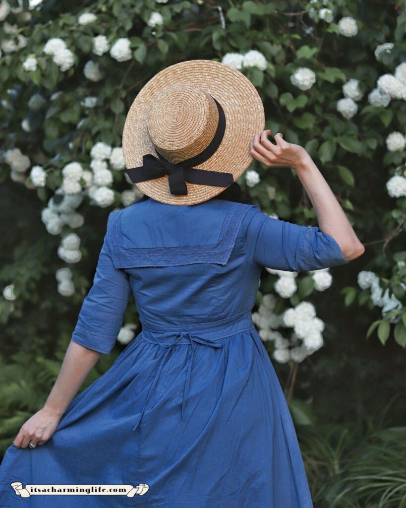 Vintage summer outfit with flowers