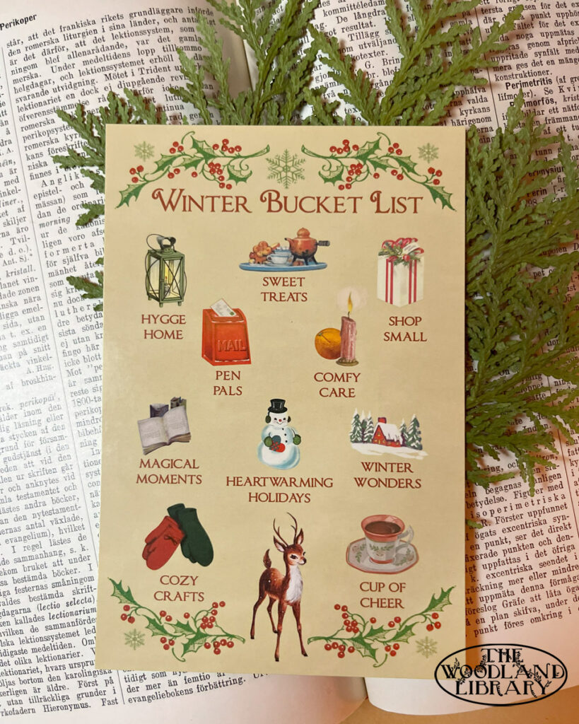Winter Bucket List by It's a Charming Life - Available at The Woodland Library on Etsy