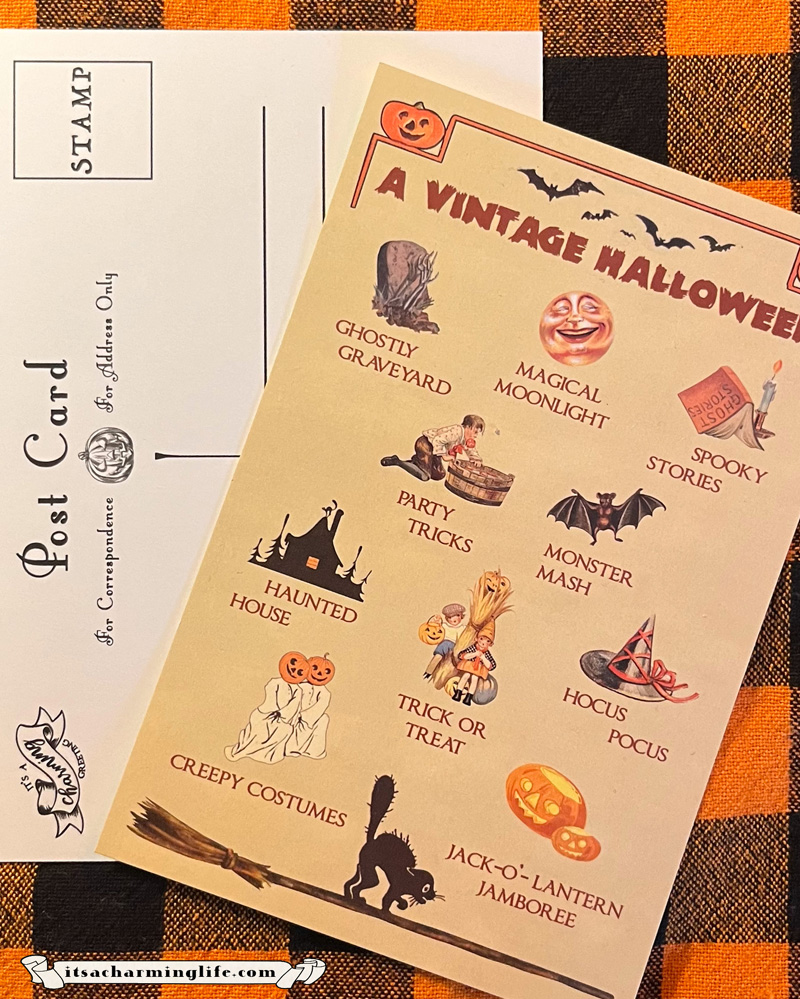 vintage halloween style postcards