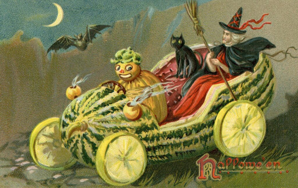 Vintage Halloween Postcard - Happy Halloween