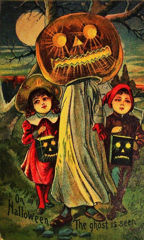 Vintage Halloween Postcard - Happy Halloween